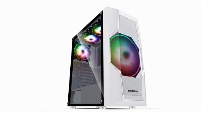 Корпус 2E GAMING Turbo G2057W без БЖ 2xUSB3.0, 1xUSB2.0, 1x200мм ARGB, 3x120мм ARGB, VGA 345мм, LCS ready, HUB, TG Side Panel, ATX, білий