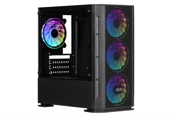 Корпус 2E GAMING Calleo GB700 без БЖ 2xUSB3.0, 1xUSB2.0, 4x120мм ARGB, VGA 320мм, LCS ready, контролер з пультом, TG Side Window, mATX, чорний