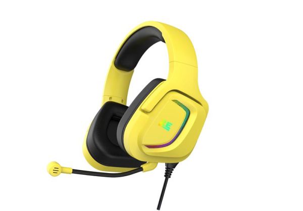 Гарнітура ігрова 2E GAMING HG340, 7.1, USB-A, RGB, 2м, жовтий