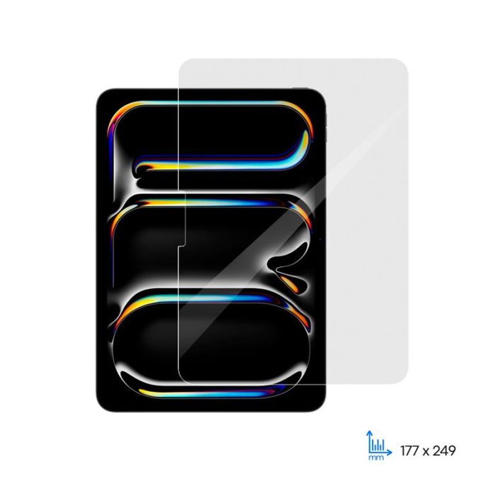 Захисне скло 2E для iPad Pro 11 (2024), 2.5D, прозорий
