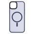 Чохол 2Е Basic для iPhone 15 Plus, Soft Touch MagSafe Cover, синій темний