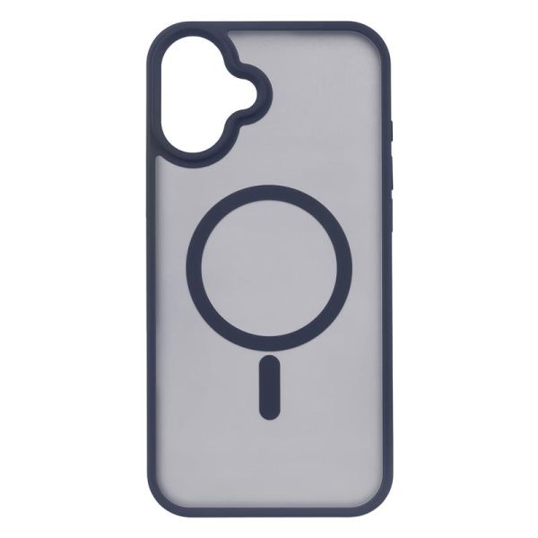 Чохол 2Е Basic для  iPhone 16 Plus, Soft Touch MagSafe Cover, синій темний