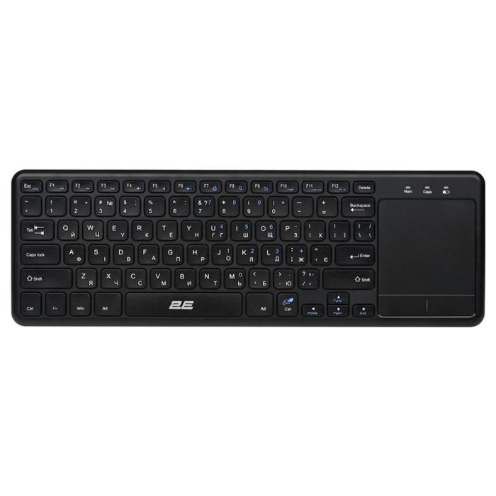 Клавіатура ножнична 2E KT100 78key, WL, EN/UK, чорний