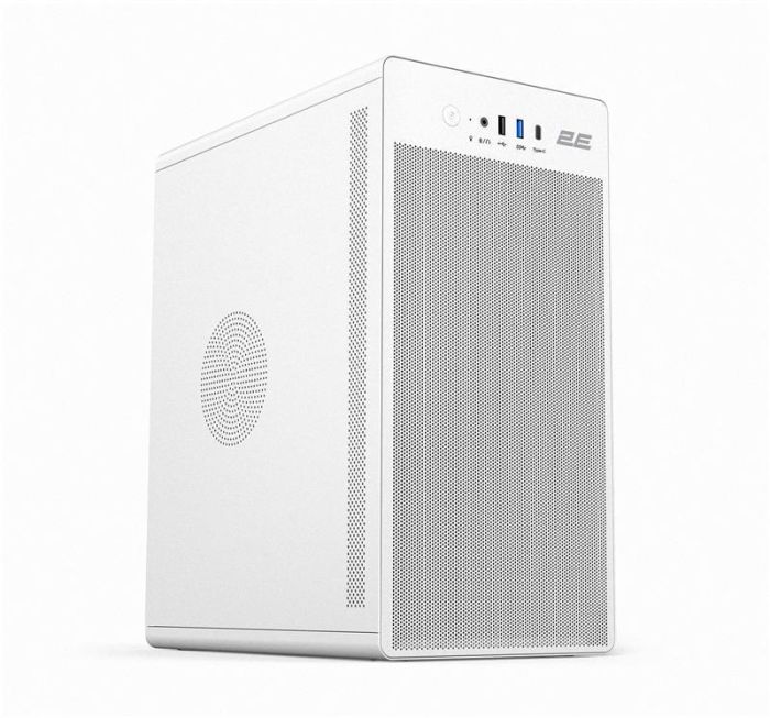 Комп`ютер персональний 2E Rational Intel i3-12100, 8Gb, F128GB+500GB, UMA, H610, 2E-V285W-400, Win11H+M365P1yr, білий