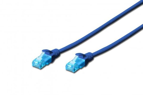 Патч-корд 2E CAT 5e, UTP, 0.50м, 26AWG, RJ45, 7/0.16, Cu, LSZH, синій