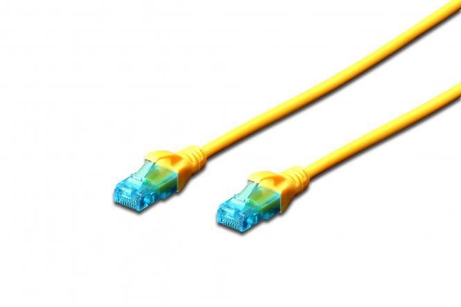 Патч-корд 2E CAT 5e, UTP, 1м, 26AWG, RJ45, 7/0.16, Cu, LSZH, жовтий