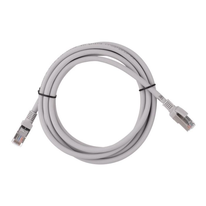 Патч-корд 2E САТ 5e, FTP, 3м, 26AWG, RJ45, 7/0.16, Cu, LSZH, сірий