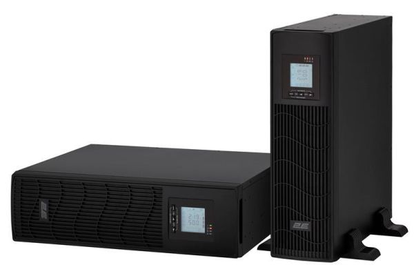Джерело безперебійного живлення 2E PS2000RT, 2000VA/1600W, RT3U, LCD, USB, 3xC13, 3xSchuko