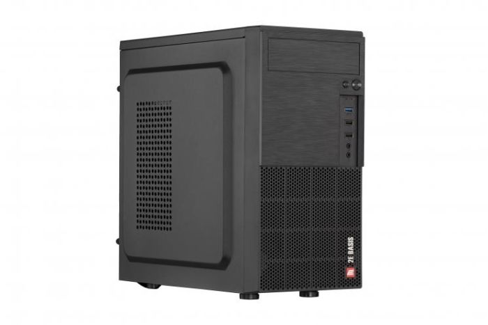 Корпус 2E Basis RD860-3U без БЖ, 1xUSB3.0, 2xUSB2.0, VGA 320мм, mATX, чорний