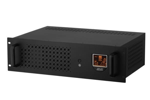 Джерело безперебійного живлення 2E RE1500, 1500VA/900W, RM 3U, LCD, USB, 2xSchuko
