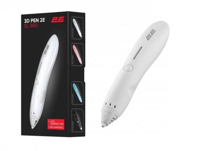 Ручка 3D 2E SL_900, PCL, Aкб 500mAh, білий