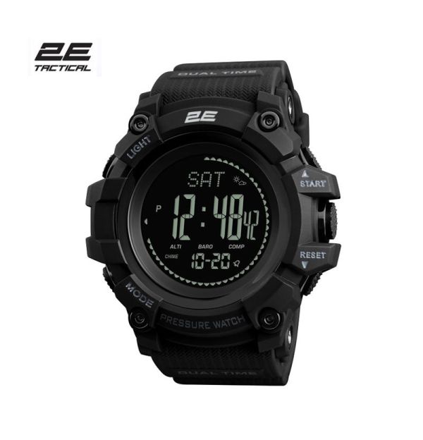 Тактичний годинник 2E Armor GT Black з компасом та крокоміром