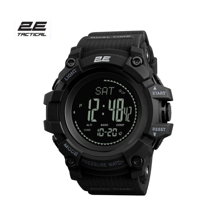 Тактичний годинник 2E Armor GT Black з компасом та крокоміром
