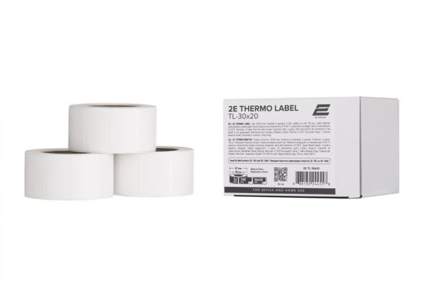 Термоетикетка 2E TL-30x20 700ет (3 рулони)
