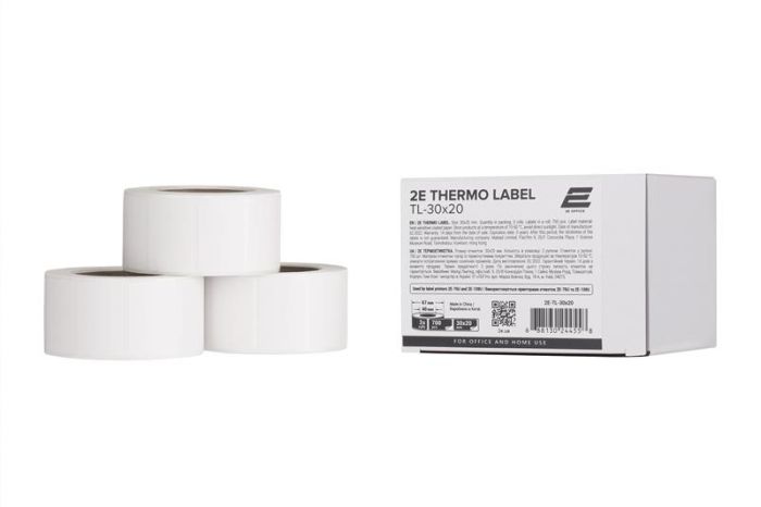 Термоетикетка 2E TL-40x30 500ет (3 рулони)