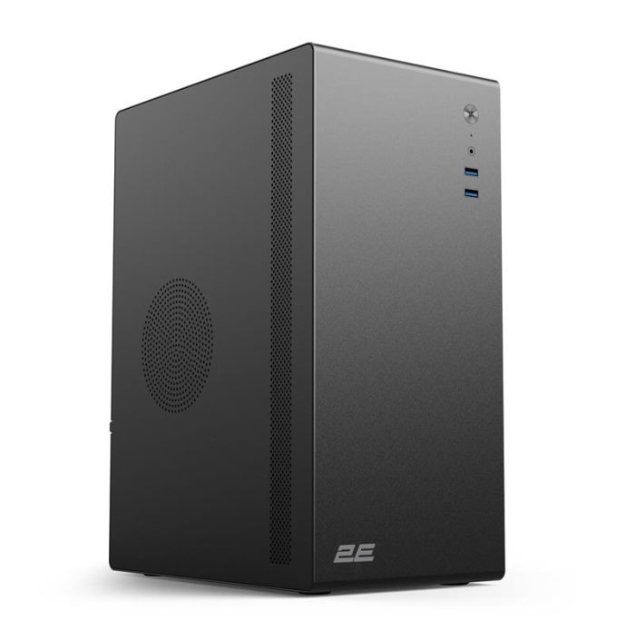 Корпус 2E Credo V200B-400 з БЖ 2E ATX400, 2xUSB3.0, 1x80мм, VGA 250мм, mATX, чорний