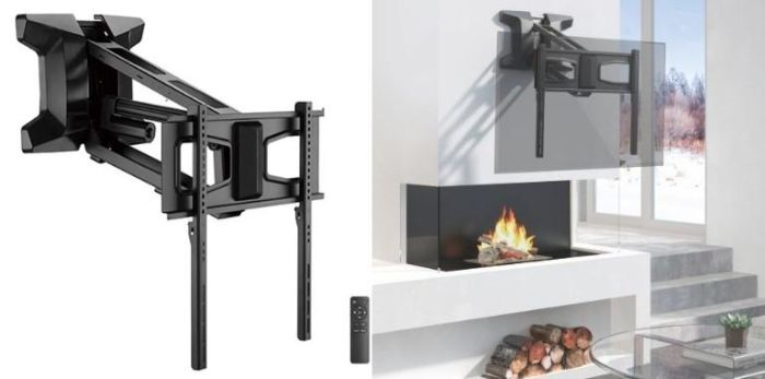 Кріплення ТВ поворотне моторизоване 2E Legliupe 37"-70" 35кг