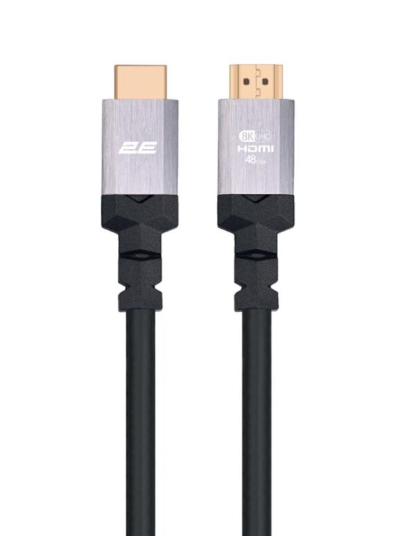 Кабель 2E HDMI (M/M) 1.8м, 2.1, 4K/120Hz, 8K/60Hz 48Gbps, Ultra High Speed, чорний