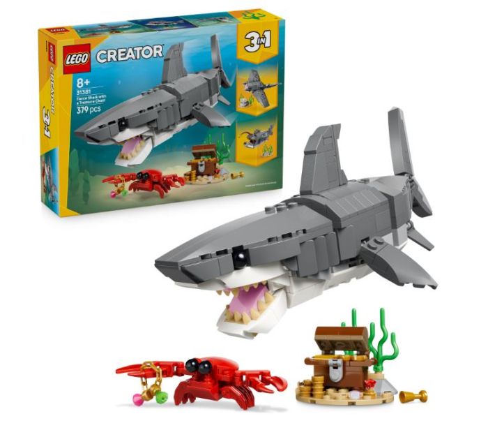 Конструктор LEGO Creator Люта акула зі скринею скарбів