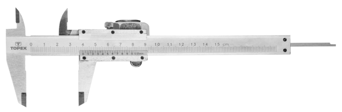Штангенциркуль TOPEX, 150мм, сталь
