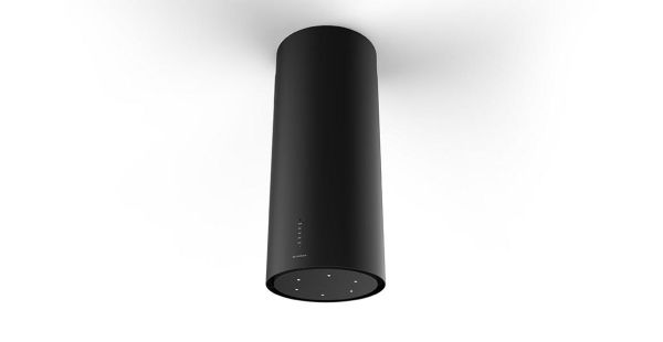 Витяжка Faber острівна, 37см, 1136м.куб/год, Cylindra Isola Evo Plus Bk Matt A37, чорний матовий