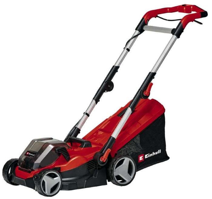 Газонокосарка акумуляторна Einhell PXC GE-CM 36/34-1 Li 36В(18+18) 33см 30л 20-65мм 11.9кг без АКБ та ЗП