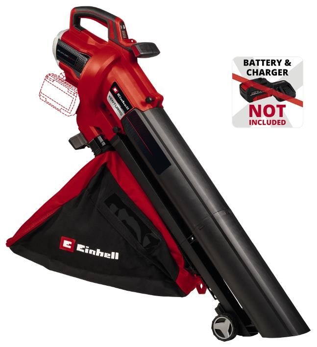 Повітродув-пилосос садовий акумуляторний Einhell Professional VENTURRO 36/240 36В PXC 240км/год 740куб/год 45л 3.55кг без АКБ та ЗП