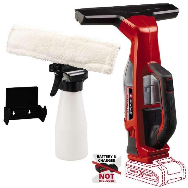 Пилосос акумуляторний Einhell BRILLIANTO віконний 18В 280мм 0.1л з розпилювачем 0.74кг без АКБ та ЗП