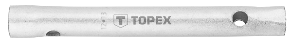 Ключ торцевий TOPEX, трубчастий, двосторонній, 130мм, 12х13мм