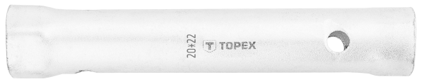 Ключ торцевий TOPEX, трубчастий, двосторонній, 160мм, 20х22мм