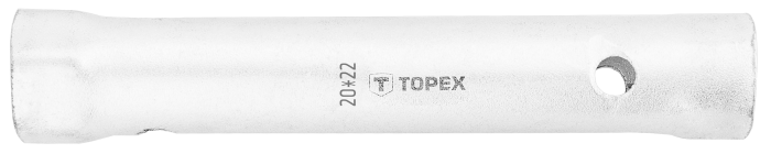 Ключ торцевий TOPEX, трубчастий, двосторонній, 160мм, 20х22мм
