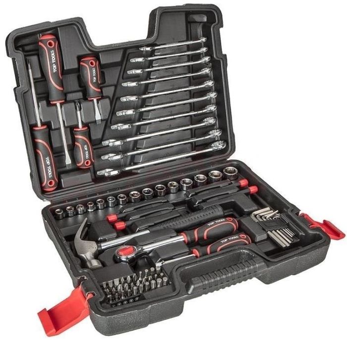 Набір інструментів Top Tools, 1/4", 3/8", універсальний, 73шт