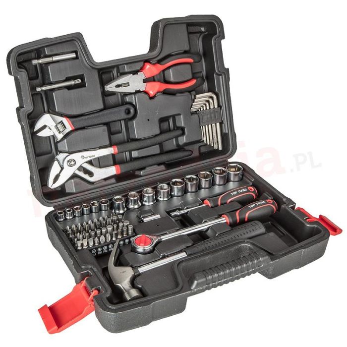 Набір інструментів Top Tools, 1/2", 1/4", універсальний, 81шт