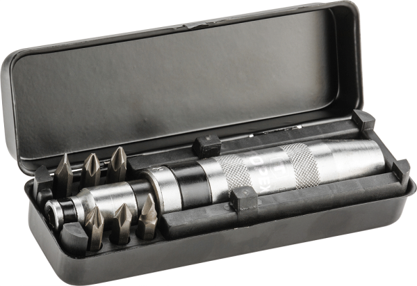 Викрутка TOPEX бітотримач 1/4", ударний, 6 біт, SL,PH, сталь CrV