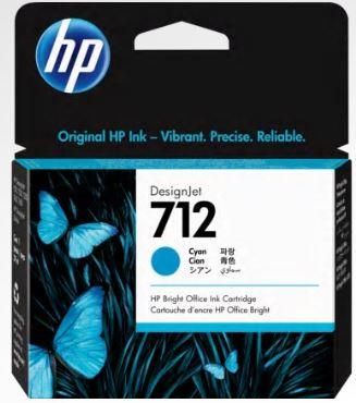 Картридж струменевий HP 712 DesignJet T230/T630/T650 Cyan 29ml