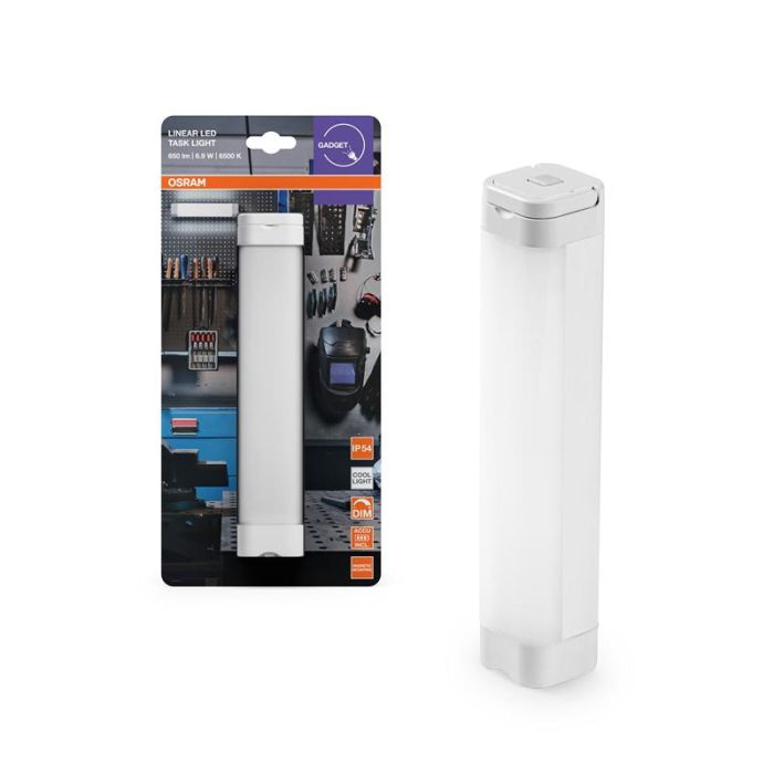 Світильник підвісний з акумулятором OSRAM LINEAR TASKLIGHT 6.9Вт 6500К 400Лм 2200мА•год димується USB-A > microUSB