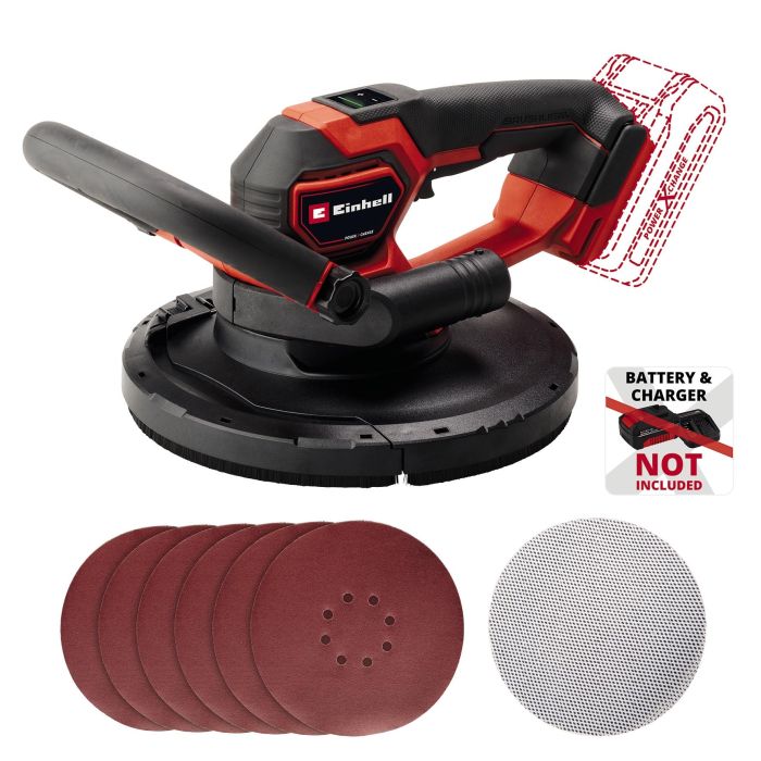 Шліфмашина для стін акумуляторна Einhell Professional TP-DWS 18/225 Li PXC 18В d225мм 600-1200об/хв 2.36кг без АКБ та ЗП