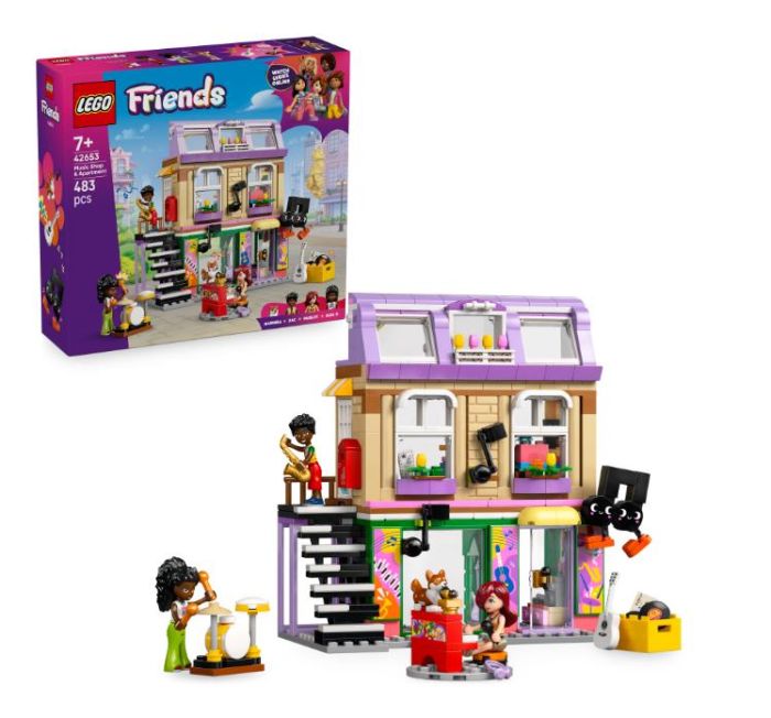 Конструктор LEGO Friends Музична крамниця і квартира