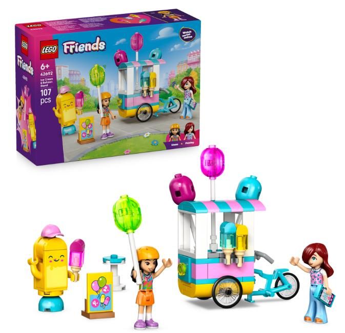 Конструктор LEGO Friends Ятка з морозивом і повітряними кульками