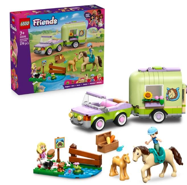Конструктор LEGO Friends Причіп для коня й лошати