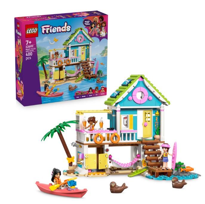 Конструктор LEGO Friends  Пляжний будиночок з морськими котиками