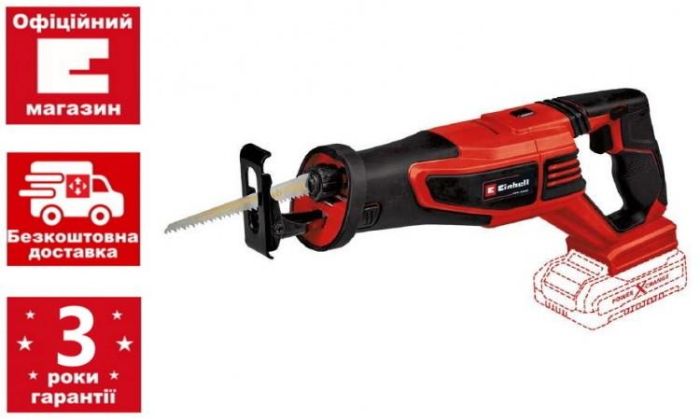 Пила шабельна акумуляторна Einhell Professional TP-AP 18/28LI BL - Solo PXC 18В пропил 200мм хід 28мм 2кг