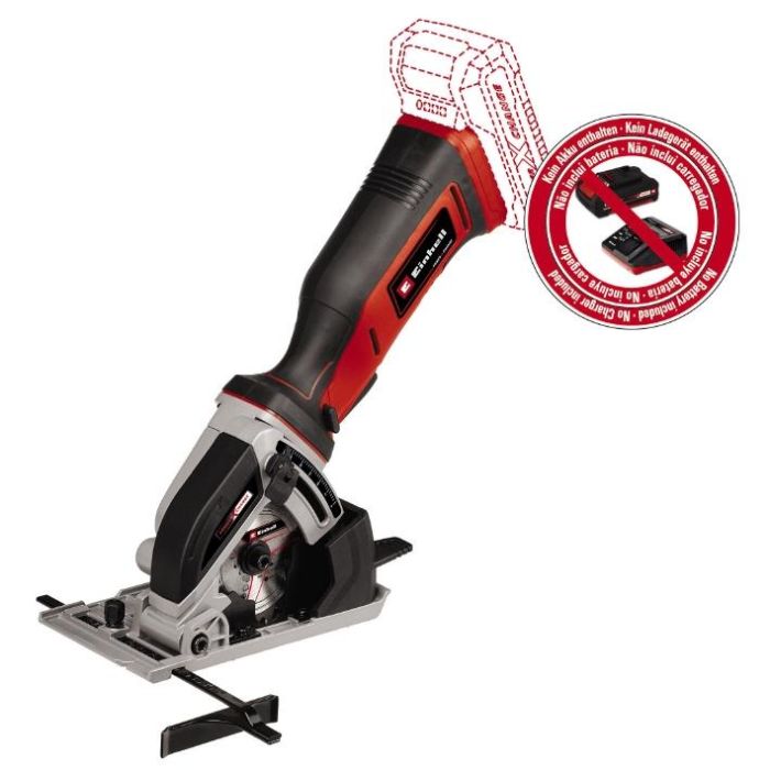 Пила дискова акмуляторна Einhell TE-CS 18/89LI - Solo PXC 18В 89х10мм 1.72кг без АКБ та ЗП