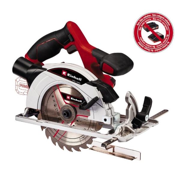 Пила дискова акумуляторна Einhell TE-CS 18/165-1LI - Solo PXC 18В 165х20мм 2.6кг без АКБ та ЗП