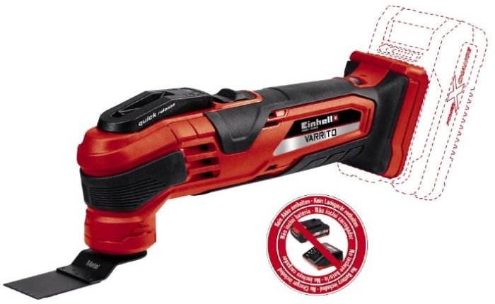Багатофункціональний інструмент акумуляторний реноватор Einhell VARRITO PXC 18В 22000-40000об/хв 1кг без АКБ та ЗП