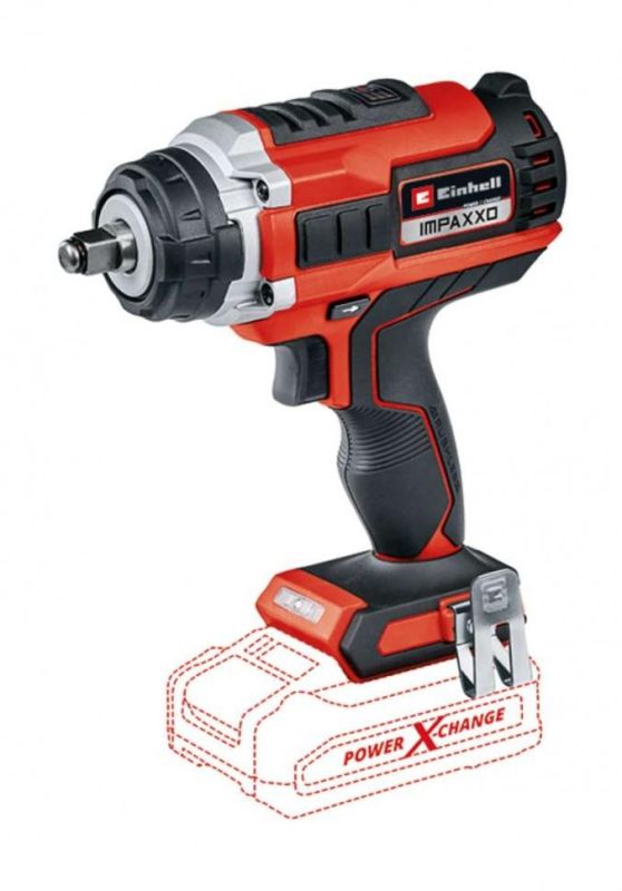 Гайковерт ударний акумуляторний Einhell Professional IMPAXXO 18/400 - Solo PXC 18В 400Нм 2100-3300об/хв 2кг без АКБ та ЗП