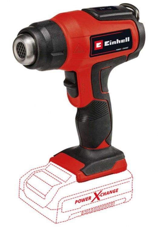 Фен будівельний акумуляторний Einhell TE-HA 18LI-Solo 200л/хв 350-550°C 200л/хв 1.04кг без АКБ та ЗП