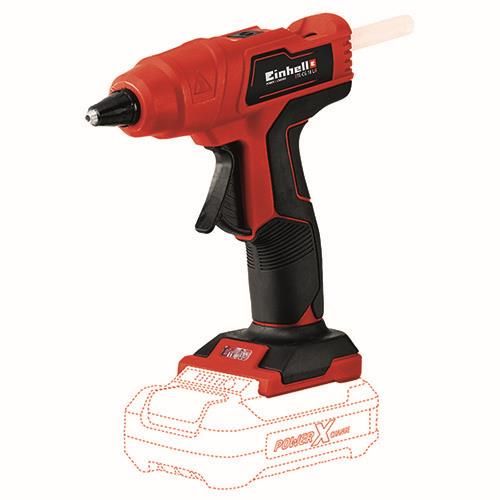 Пістолет клейовий Einhell TE-CG 18LI-Solo PXC 18В стрижні 11мм 170° 0.31кг без АКБ та ЗП