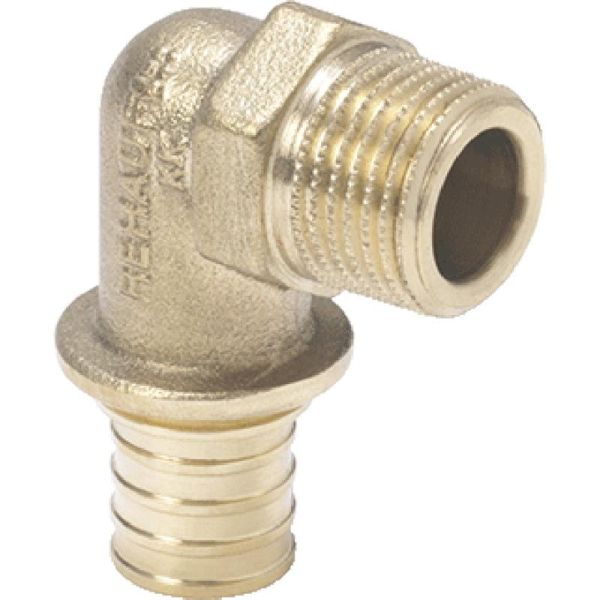 Кутник перехідний Rehau Rautitan RX+, 20-1/2", нар. різьба, бронза