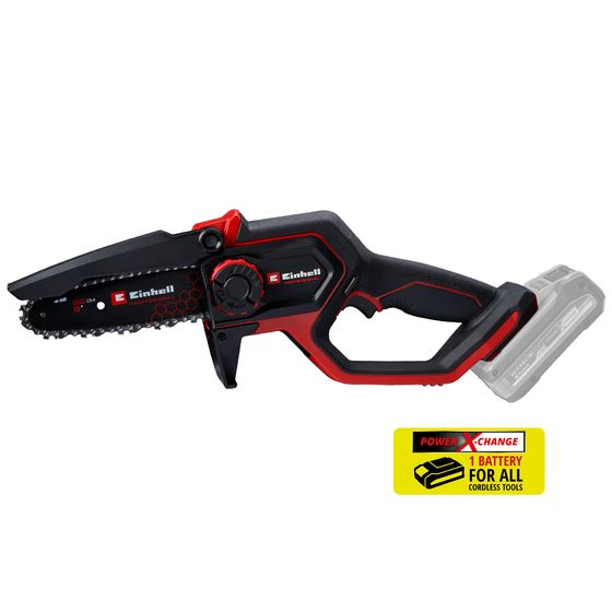 Пила ланцюгова акумуляторна Einhell GP-PS 18/20 Li BL - Solo 18В шина 192мм різ 150мм 8м/с 1.38кг без АКБ та ЗП
